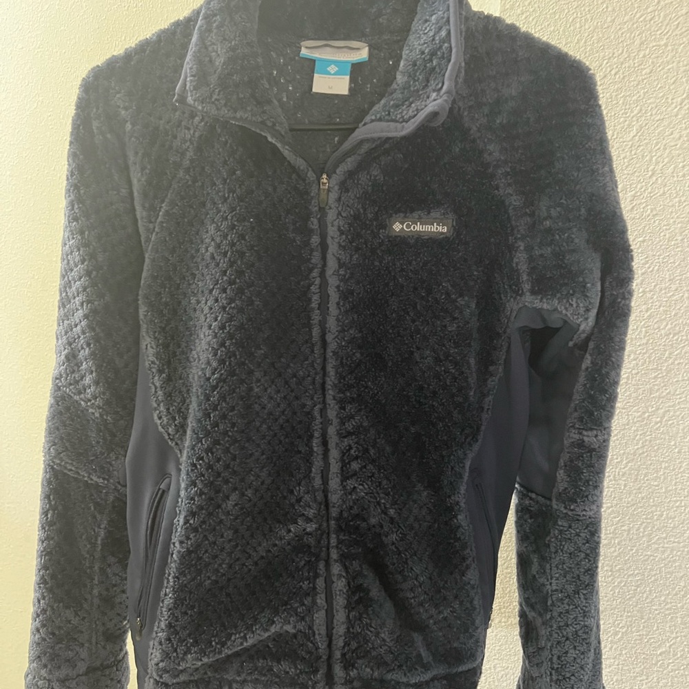 Columbia Navy Fleece Women's Medium Jacket